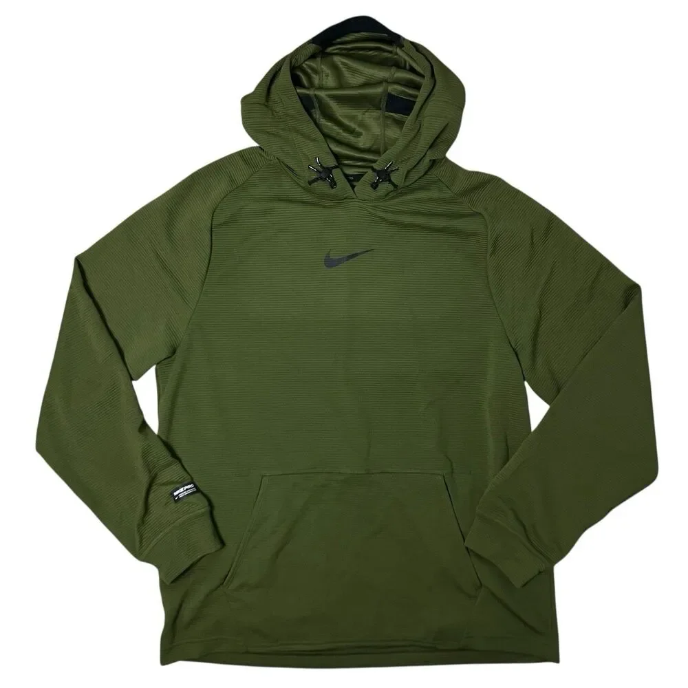 Nike PRO Shirt Mens M Green Dri Fit Training Pullover Tech Activewear DM5889-226